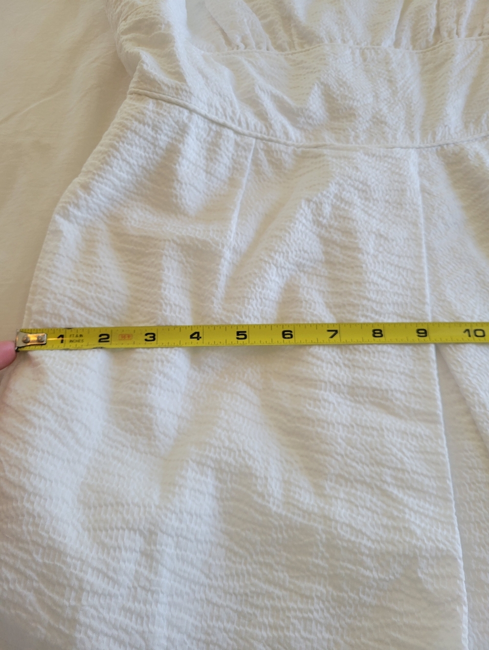 J. Crew white cotton seersucker dress 8p - Picture 11 of 12
